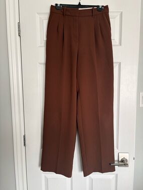 Wilfred Brown Effortless Wide-Leg Pants